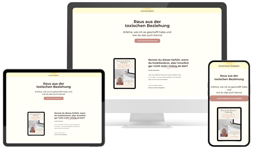 Landingpage Toxische Beziehungen beenden